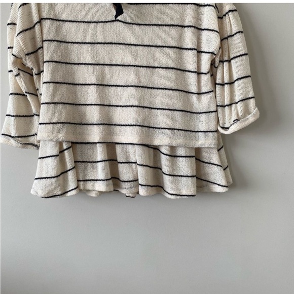ANTHROPOLOGIE- Latitude Stripe Knit Top - Picture 7 of 7